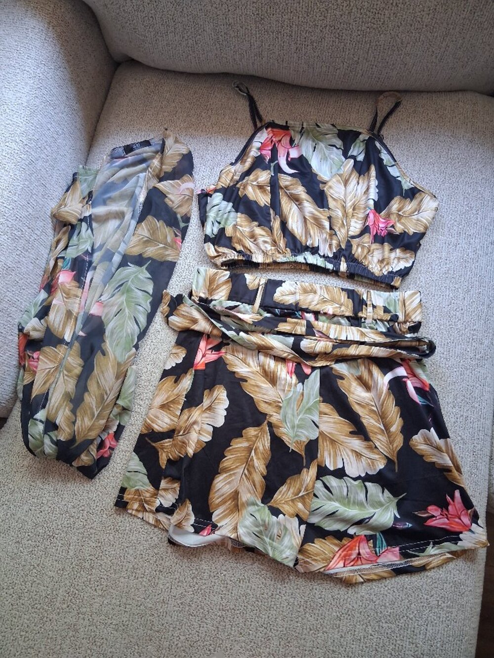 3 Piece Beach Summer Short Set